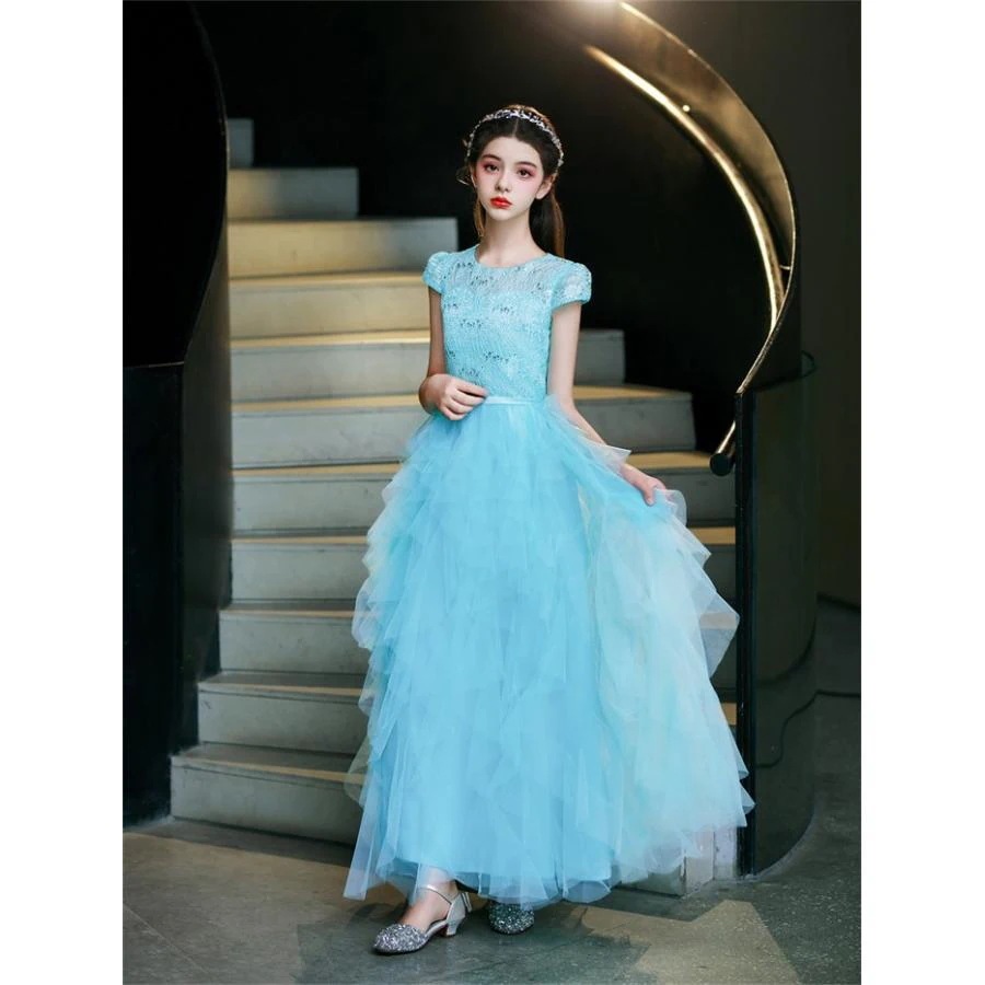 ドレス 発表会 結婚式 女の子 ピアノ発表会 120 130 140 150 160 170 フォーマル ワンピース コンクール 袖あり 半袖 ロング 子供 ロングドレス