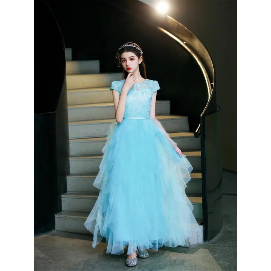 ドレス 発表会 結婚式 女の子 ピアノ発表会 120 130 140 150 160 170 フォーマル ワンピース コンクール 袖あり 半袖 ロング 子供 ロングドレス