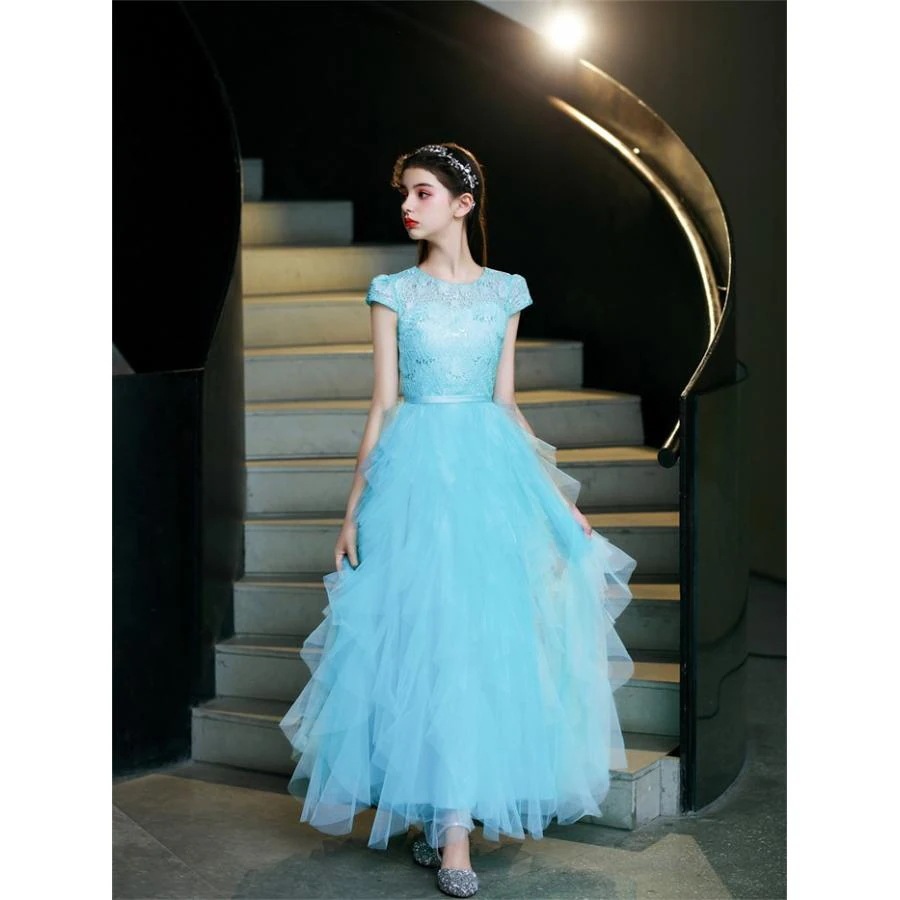 ドレス 発表会 結婚式 女の子 ピアノ発表会 120 130 140 150 160 170 フォーマル ワンピース コンクール 袖あり 半袖 ロング 子供 ロングドレス