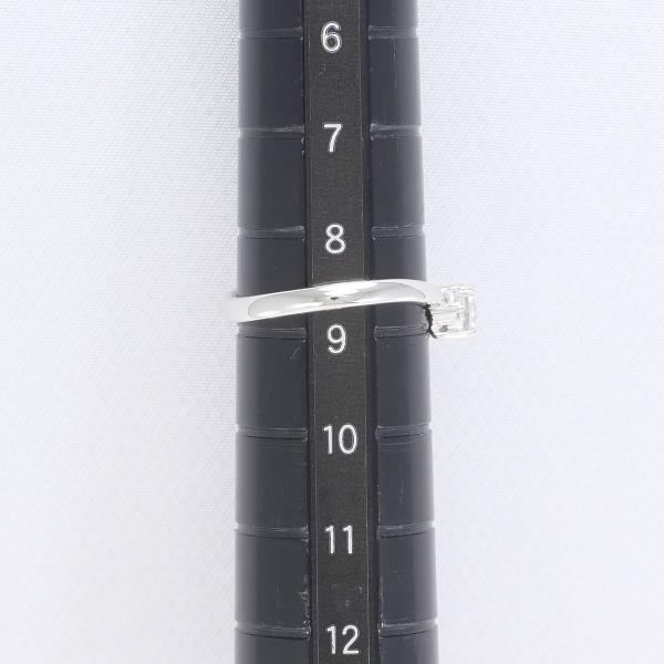 PT900 プラチナ リング 8.5号 ダイヤ 0.435 VS1 0.07 鑑定書 中古