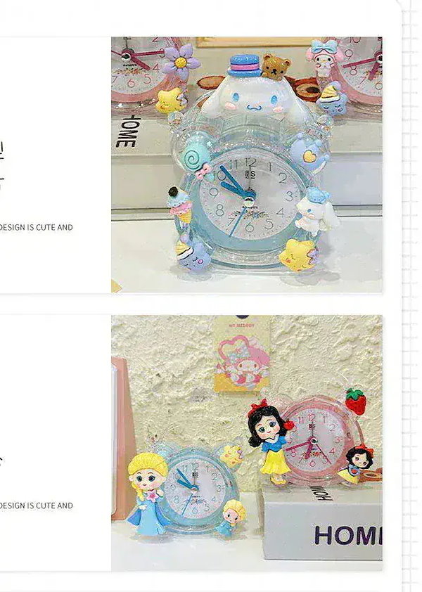 Qoo10] 無料限定 キャラクター目覚まし時計 置き