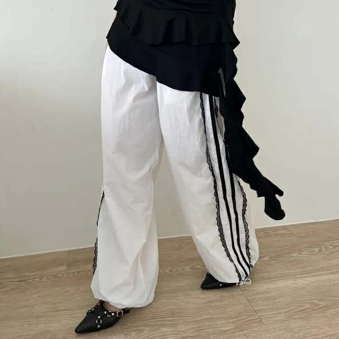 パンツ レディース ロング 秋 新作韓国風 着痩せ おしゃれ ボトムス カジュアル