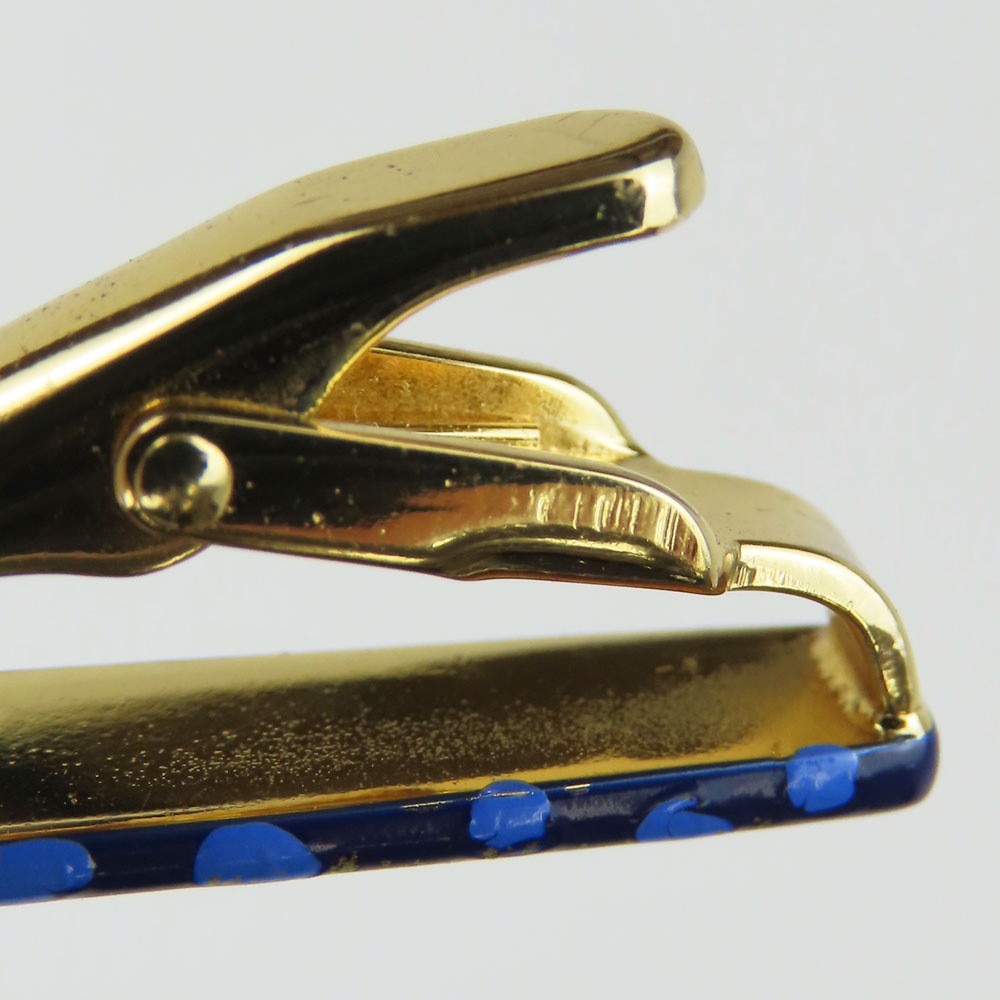 中古 タイピン メタル ラインストーン ネイビー ブルー ゴールド金具 メッキ スーツ アクセサリー メンズ 男性 中古 タイピン メタル ラインストーン ネイビー ブルー ゴールド金具 メッキ スーツ アクセサリー メンズ 男性