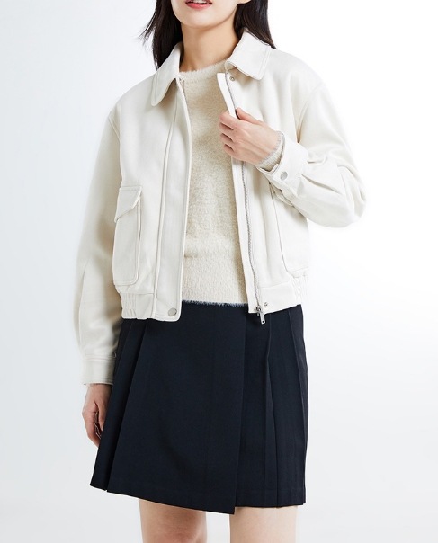 シンセティックレザー ブルゾン (4 COLORS) シンセティックレザー ブルゾン (4 COLORS)