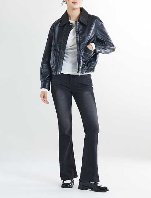 シンセティックレザー ブルゾン (4 COLORS) シンセティックレザー ブルゾン (4 COLORS)