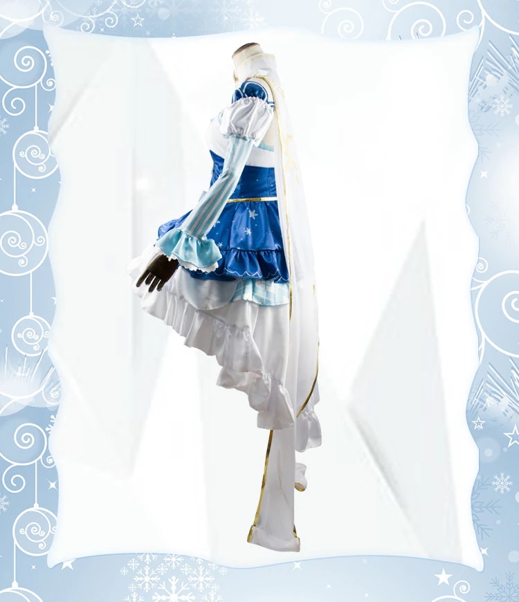 VOCALOID風 雪ミク 初音ミク 雪のプリンセス コスプレ衣装 コスチューム イベント仮装