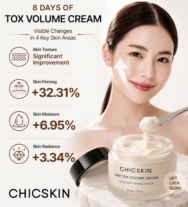 フェイスクリーム TOMI Qoo10] CHICSKIN TOX ボリュームクリーム フェイスクリ