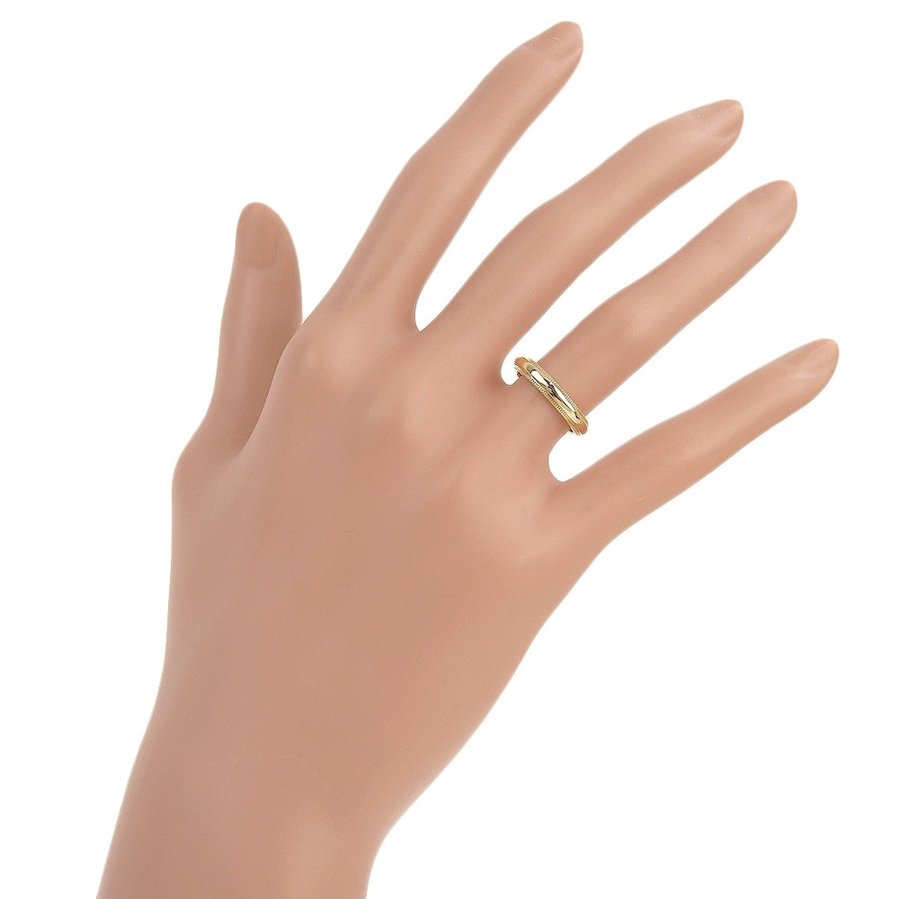 ミルグレイン リング・指輪 K18イエローゴールド 7号 約3.9g レディース 中古品 Aランク ミルグレイン リング・指輪 K18イエローゴールド 7号 約3.9g レディース 中古品 Aランク