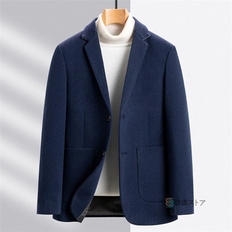 ウール テーラードジャケット メンズ ブレザー スプリングコート 紳士 春秋冬 ビジネス オフィス カジュアル ゴルフ ウール混 テーラード コート アウター 2つボタン スリムジャケット ショート丈 ウール テーラードジャケット メンズ ブレザー スプリングコート 紳士 春秋冬 ビジネス オフィス カジュアル ゴルフ ウール混 テーラード コート アウター 2つボタン スリムジャケット ショート丈