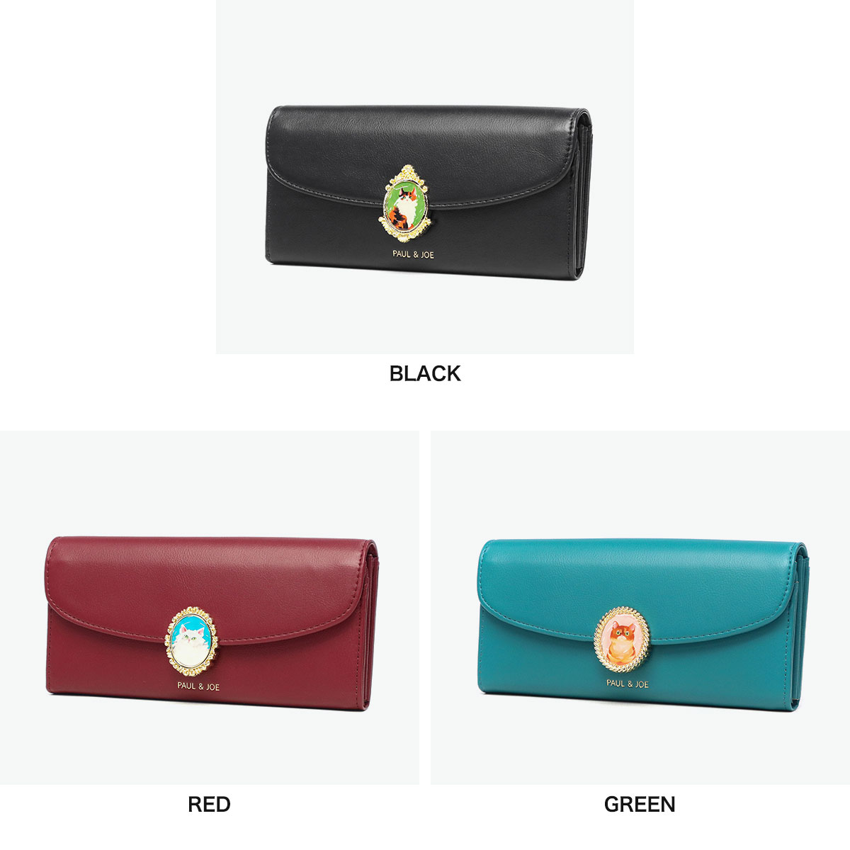 長財布 ブランド 大容量 かぶせ 財布 カード 小銭入れ 合皮 かわいい 可愛い おしゃれ 上品 猫 ねこ CAT BROOCH かぶせ束入れ PJA-W1171 長財布 ブランド 大容量 かぶせ 財布 カード 小銭入れ 合皮 かわいい 可愛い おしゃれ 上品 猫 ねこ CAT BROOCH かぶせ束入れ PJA-W1171