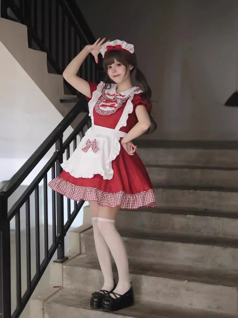 【2025新作】正規品クリスマス甘美洋服ロリータ小ローリーメイド服cos演出服メイド服