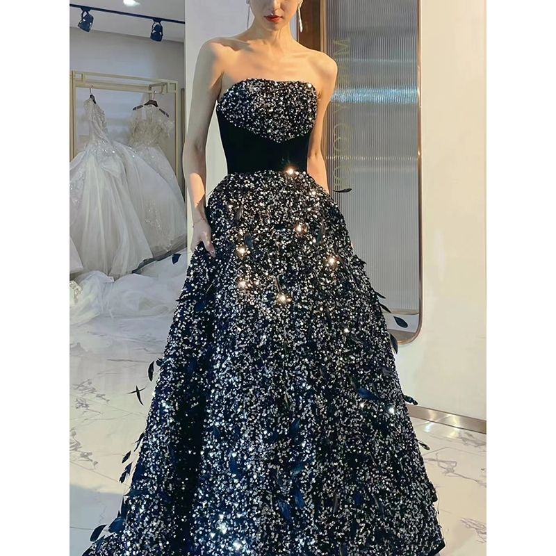 【2枚購入で 3oo円OFF!】女性のブラックドレス2025は通常ホストバンケットの気質冬のドレスロングスタイルを着ることができます 【2枚購入で 3oo円OFF!】女性のブラックドレス2025は通常ホストバンケットの気質冬のドレスロングスタイルを着ることができます