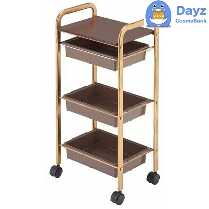 C-600 アンティークセットワゴン ビーナス　ブラウン　キャスター付き　　サロンワゴン　　メーカー直送品 納期要確認 / キャンセル返品不可商品　　RB