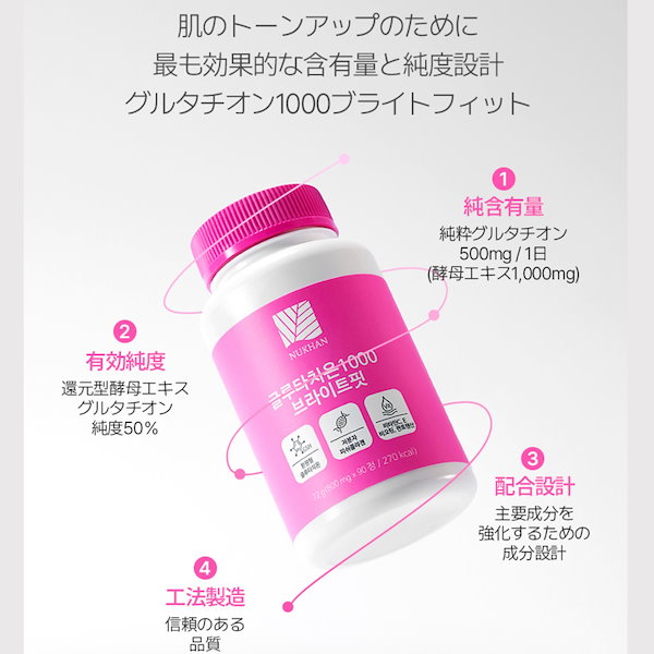 Qoo10] NUKHAN ニューカングルタチオン1000ブライトフ