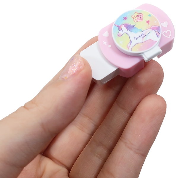 ユニコーンぬいぐるみ キーホルダー 財布 名札クリップ 4点セット