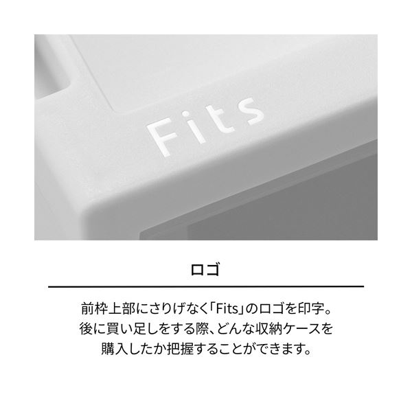 天馬 Fitsフィッツケース FC40-3530 ホワイトクリア 1個
