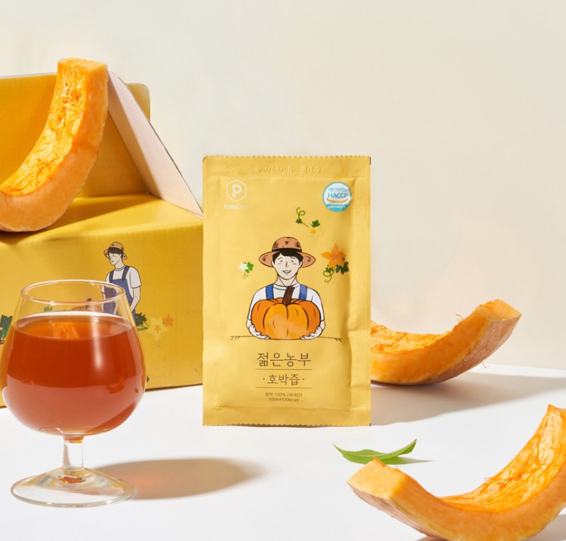 フムダム国内産若い農夫カボチャジュース100mlx30p 3L2個