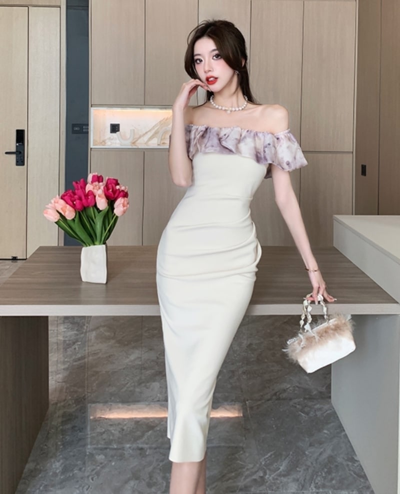 ワンピース パーティードレス 二次会ドレス 膝丈ドレス ワンピドレス セクシードレス オフショルダー フリル バックスリット ハイウエスト きれいめ 大人 上品 おしゃれ お洒落 セクシー レディース ワンピース パーティードレス 二次会ドレス 膝丈ドレス ワンピドレス セクシードレス オフショルダー フリル バックスリット ハイウエスト きれいめ 大人 上品 おしゃれ お洒落 セクシー レディース