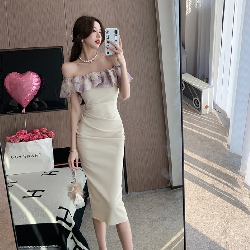 ワンピース パーティードレス 二次会ドレス 膝丈ドレス ワンピドレス セクシードレス オフショルダー フリル バックスリット ハイウエスト きれいめ 大人 上品 おしゃれ お洒落 セクシー レディース ワンピース パーティードレス 二次会ドレス 膝丈ドレス ワンピドレス セクシードレス オフショルダー フリル バックスリット ハイウエスト きれいめ 大人 上品 おしゃれ お洒落 セクシー レディース