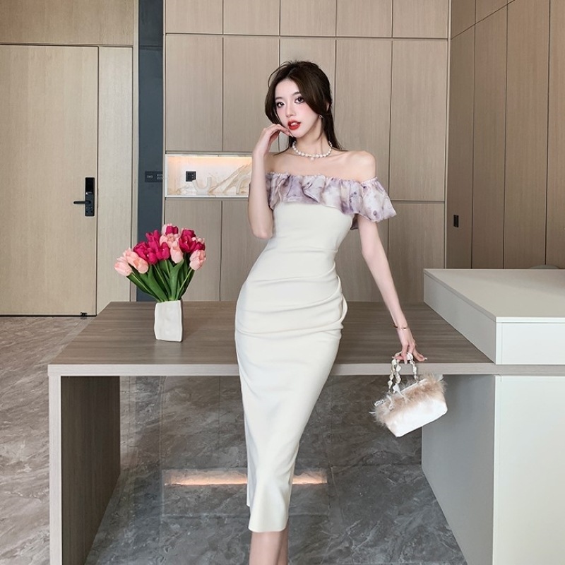 ワンピース パーティードレス 二次会ドレス 膝丈ドレス ワンピドレス セクシードレス オフショルダー フリル バックスリット ハイウエスト きれいめ 大人 上品 おしゃれ お洒落 セクシー レディース ワンピース パーティードレス 二次会ドレス 膝丈ドレス ワンピドレス セクシードレス オフショルダー フリル バックスリット ハイウエスト きれいめ 大人 上品 おしゃれ お洒落 セクシー レディース