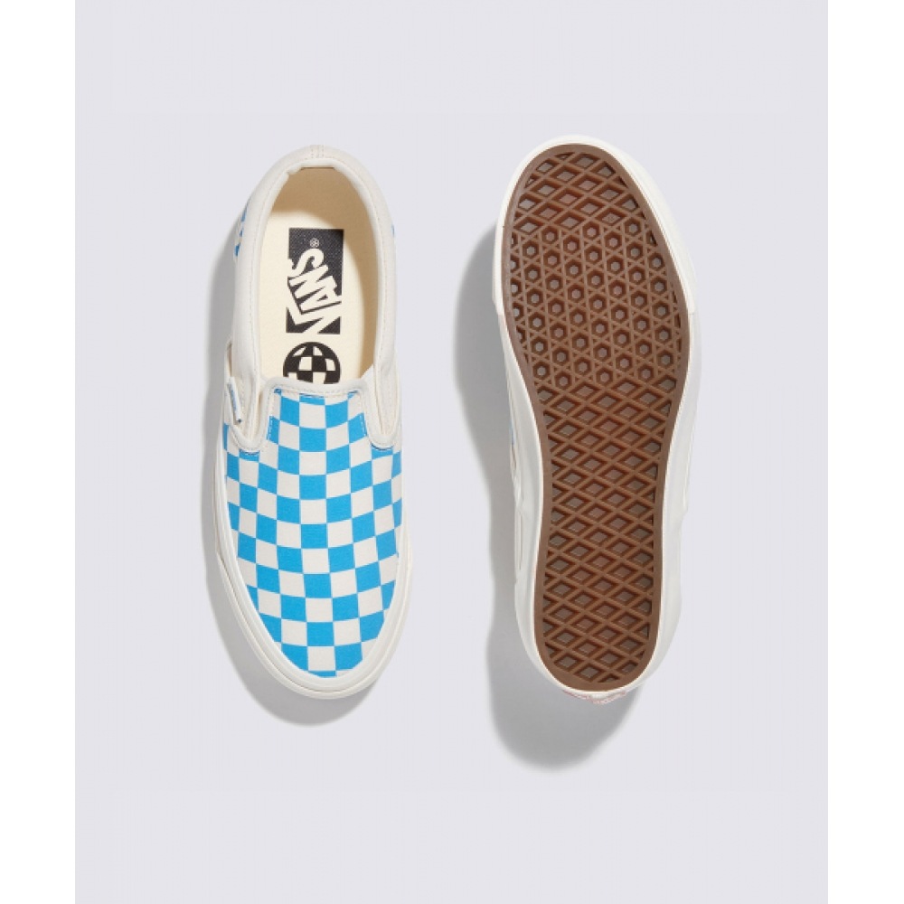 VANS MTE スリップオンイシュー 98-チェッカーボードシアンブルー/VN000CWA0H71