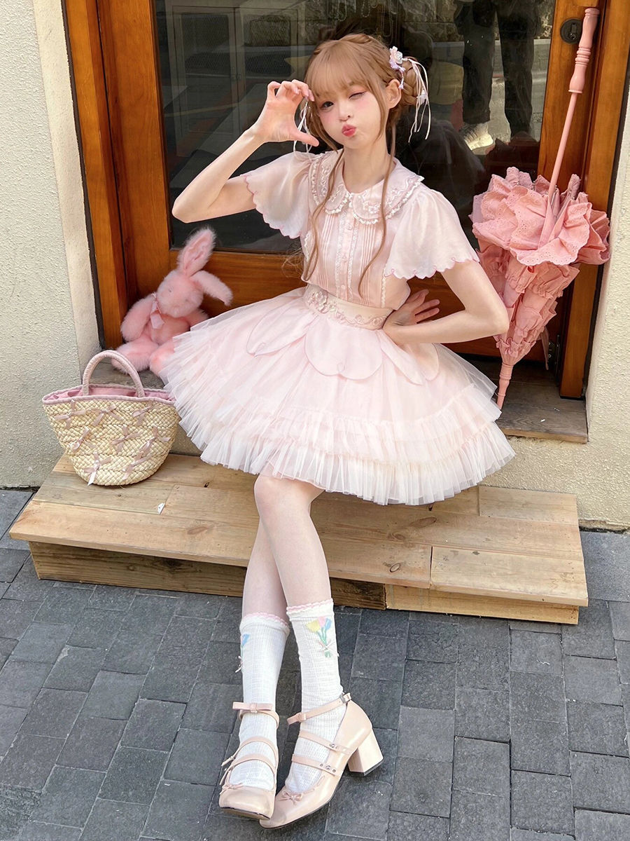 女性用スーツ2024春純粋な欲望甘い短い気質+ハイウエスト痩身チュチュスカート2点セット