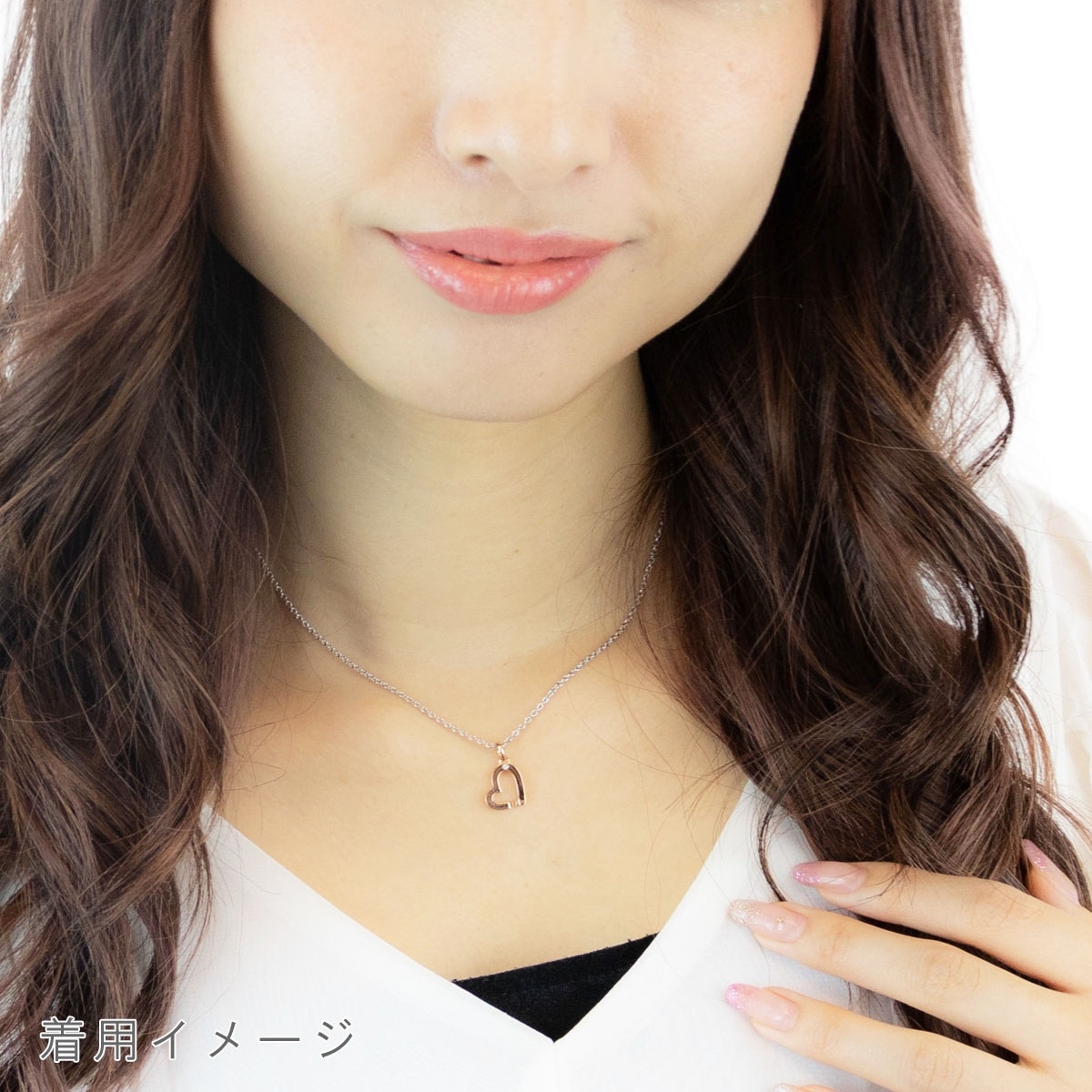 ネックレス レディース サージカルステンレス製 ハート アジャスター付き 知恵の輪 ネックレス レディース サージカルステンレス製 ハート アジャスター付き 知恵の輪