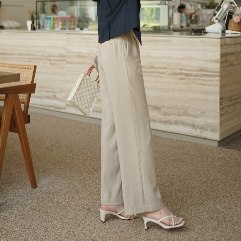 クリック&ファニークールサマーリネンワイドスラックス [SMLサイズ]