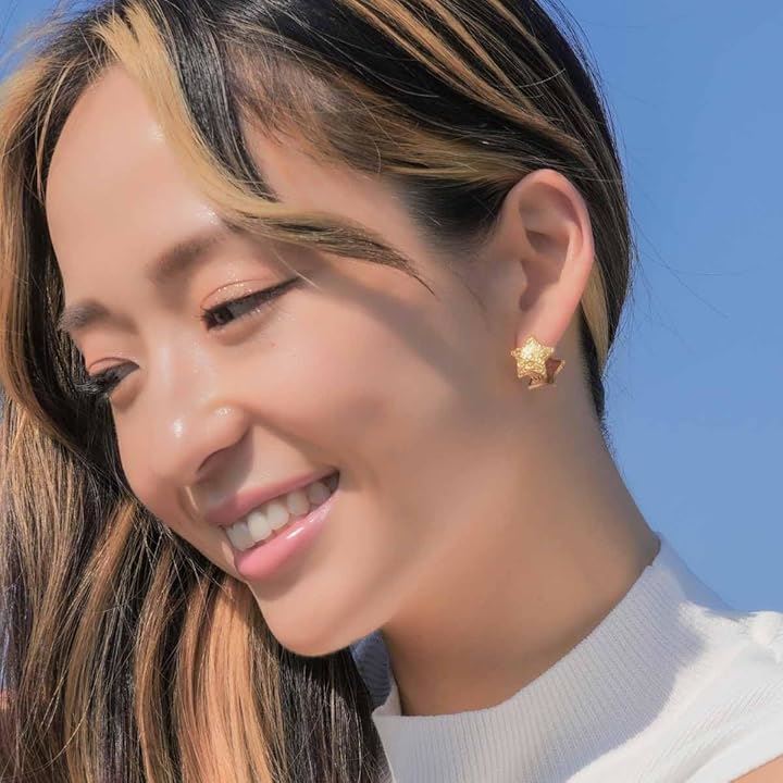 Piena ピエナ サージカルステンレス316L 片耳用 1個売り ハワイアンジュエリー スター プルメリア スクロール フープピアス レディース(ピンクゴールド(片耳用)) Piena ピエナ サージカルステンレス316L 片耳用 1個売り ハワイアンジュエリー スター プルメリア スクロール フープピアス レディース(ピンクゴールド(片耳用))