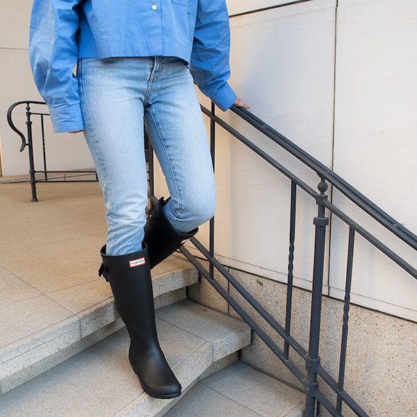 ★未使用 HUNTER レインブーツ ロング 長靴 WFT1001RMA ハンター レインブーツ レディース WFT1001RMA HUNTER ブーツ