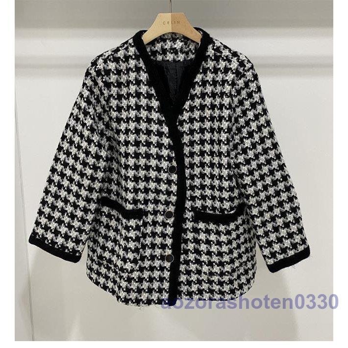 トレンチコート レディース チェスターコート 千鳥柄 ピーコート コート ニット アウター 秋 春 トレンチコート レディース チェスターコート 千鳥柄 ピーコート コート ニット アウター 秋 春