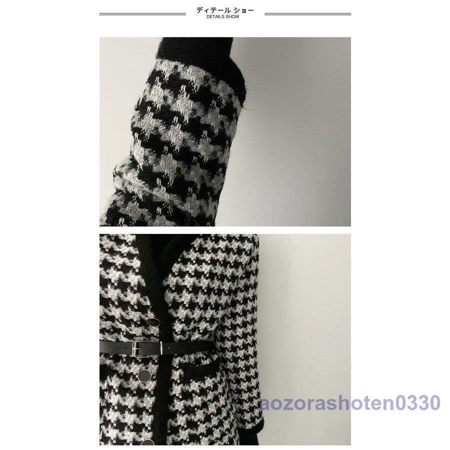 トレンチコート レディース チェスターコート 千鳥柄 ピーコート コート ニット アウター 秋 春 トレンチコート レディース チェスターコート 千鳥柄 ピーコート コート ニット アウター 秋 春