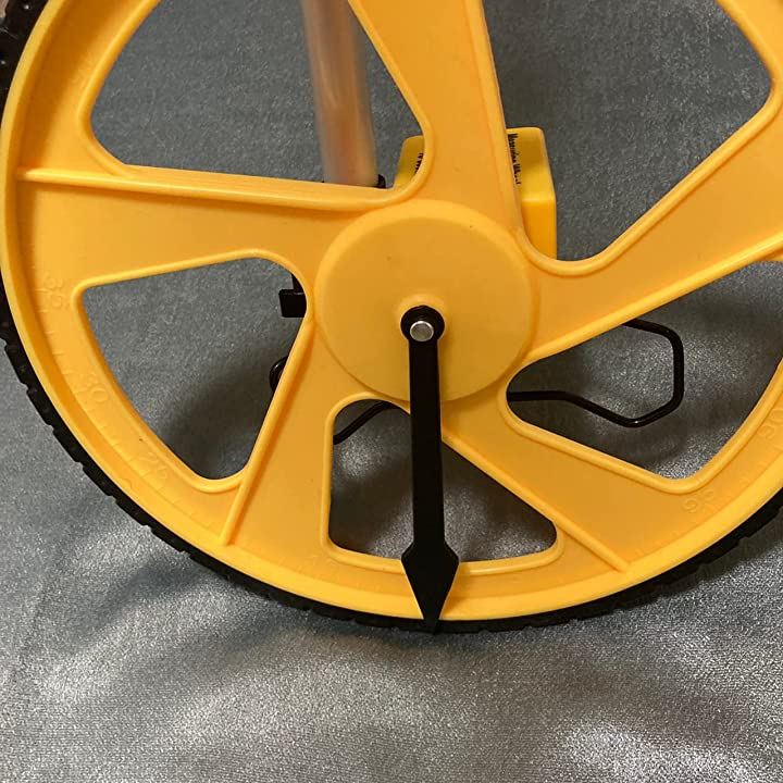 ウォーキングメジャー スケール 距離 測定 ホイール アナログ式 スタンド付き 折りたたみ 10000mまで測定可能