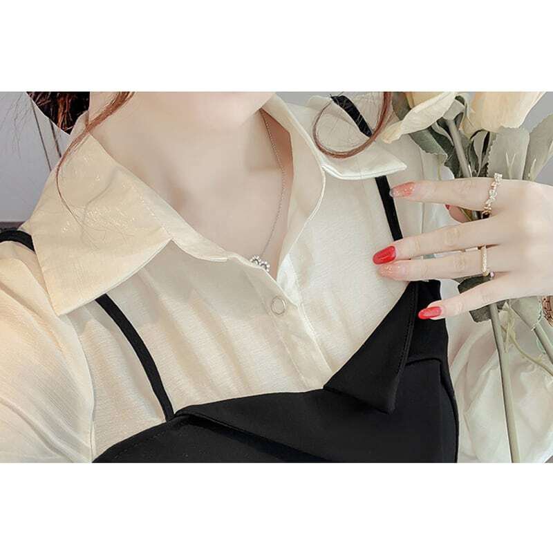 レディース ワンピース フェイクレイヤード 襟付き スリット 長袖 お呼ばれ フォーマル エレガント 大人可愛い ママコーデ ママファッション 韓国系 オルチャン 人気 新作 20代 30代 レディース ワンピース フェイクレイヤード 襟付き スリット 長袖 お呼ばれ フォーマル エレガント 大人可愛い ママコーデ ママファッション 韓国系 オルチャン 人気 新作 20代 30代