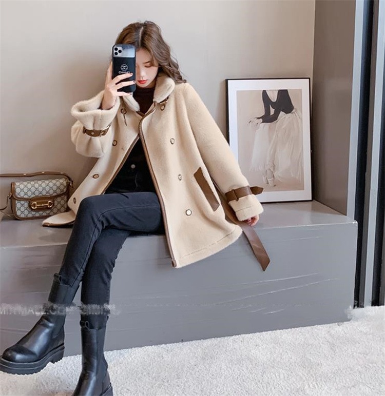 早い者勝ち コート 子羊の毛 暖かい 厚手 イミテーションミンク 気質 快適である スリム