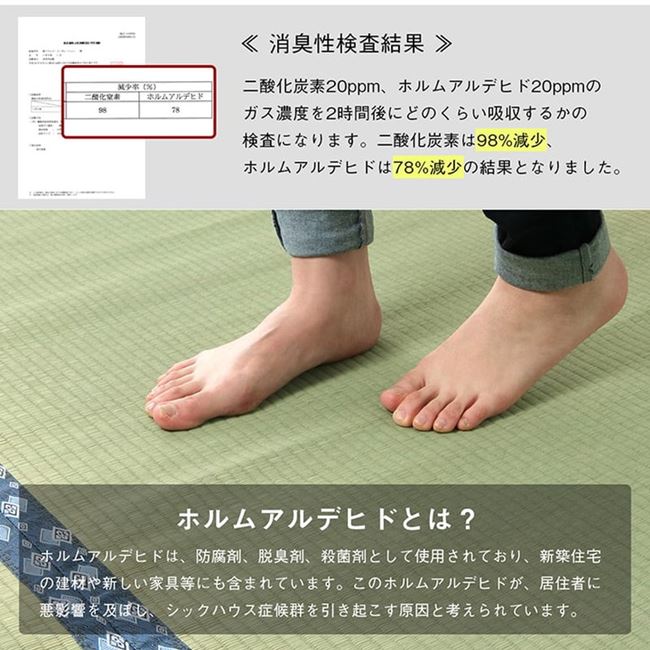 い草カーペット ラグ 撥水 畳の上敷き 三六間 2畳 約182x182cm 畳の上に敷くもの カバー ござ 国産 日本製