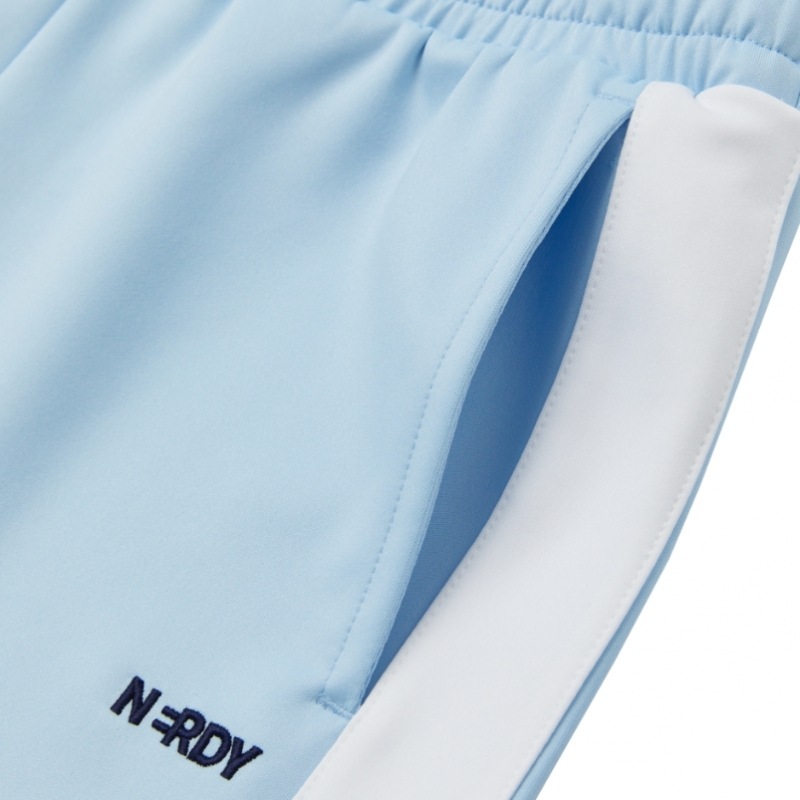 NERDY 女性用カラーブロックトラックショーツスカイブルー NERDY 女性用カラーブロックトラックショーツスカイブルー