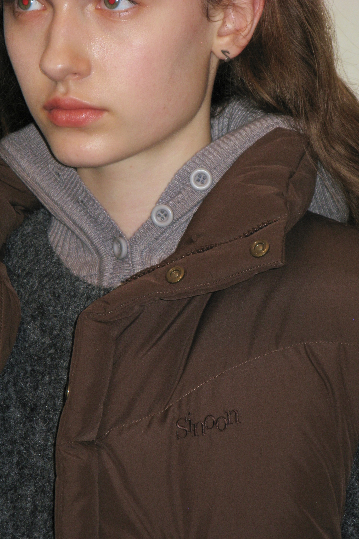 ★sinoon★送料込み★韓国★大人気★RIBBON DETAIL PUFFER VEST SINOON