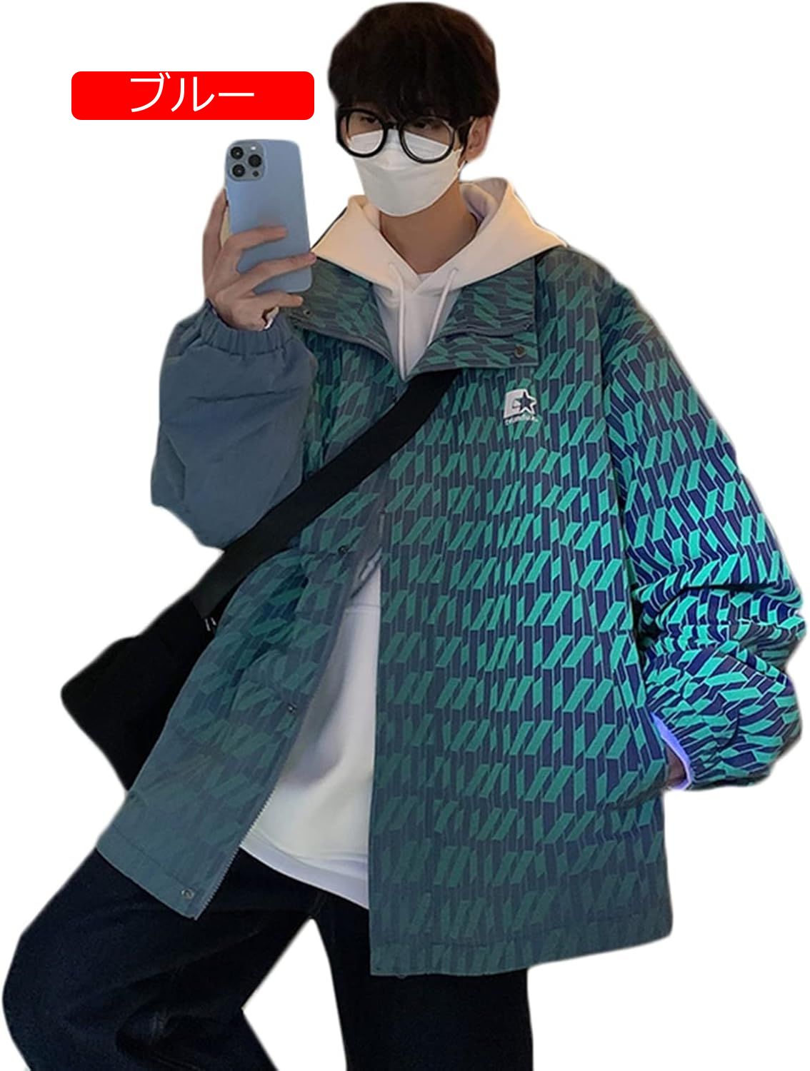 光反射 ジャケット メンズ レディース パーカー 立ち襟 総柄 プリント ジップアップ 流行し 通気性 防風 体型パカー トップス トレーナー 丈長め カジュアル シンプル クール 大きいサ 光反射 ジャケット メンズ レディース パーカー 立ち襟 総柄 プリント ジップアップ 流行し 通気性 防風 体型パカー トップス トレーナー 丈長め カジュアル シンプル クール 大きいサ