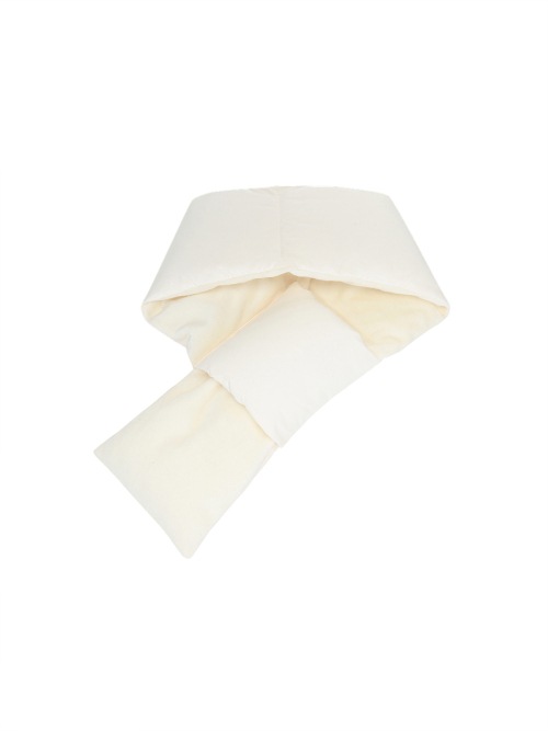 Discovery EXPEDITION Logo printed padded muffler IVORY D 63