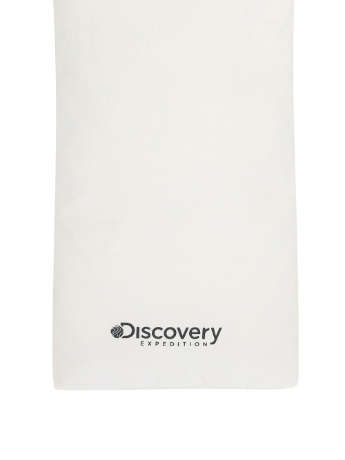 Discovery EXPEDITION Logo printed padded muffler IVORY D 63