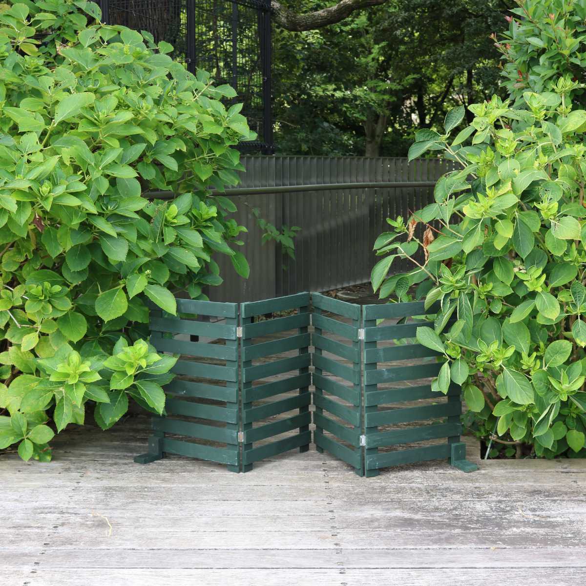 フェンス 折り畳めるウッドフェンス 幅160cm 横ボーダー 2枚組 ガーデンフェンス 柵 折りたたみ 4連 園芸 エクステリア 雑貨 ウッドフェンス 花壇 庭 ベランダ バルコニー