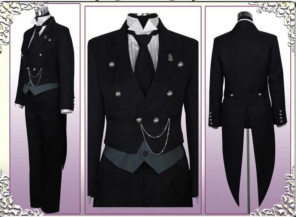 黒執事 セバスチャン ミカエリス 燕尾服 風 コスプレ衣装 コスチューム アニメ 変装 仮装