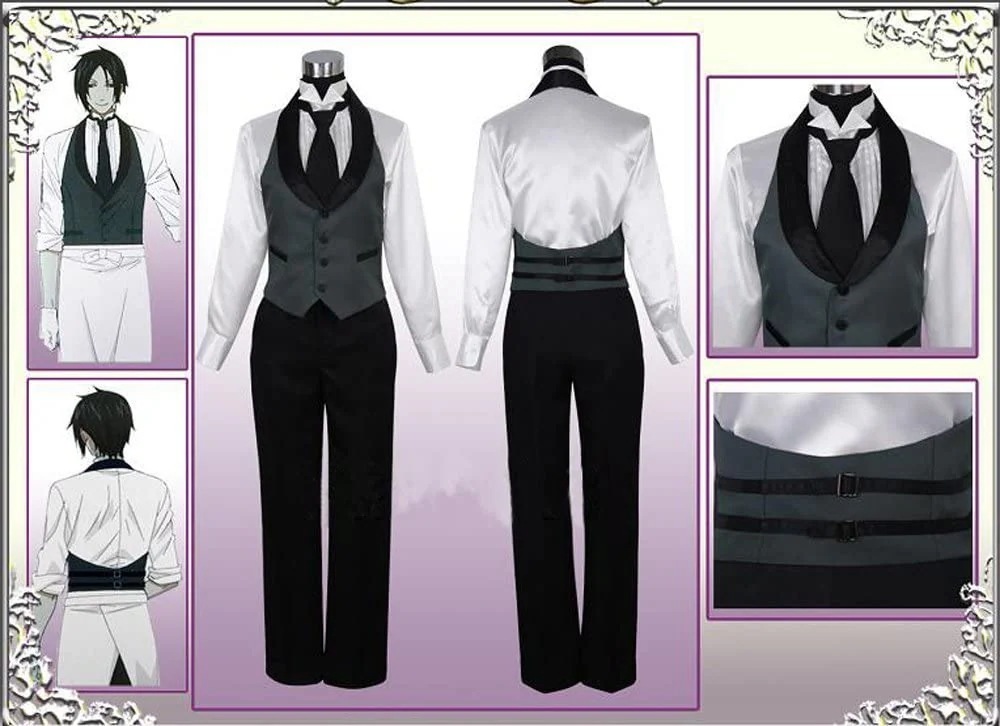 黒執事 セバスチャン ミカエリス 燕尾服 風 コスプレ衣装 コスチューム アニメ 変装 仮装