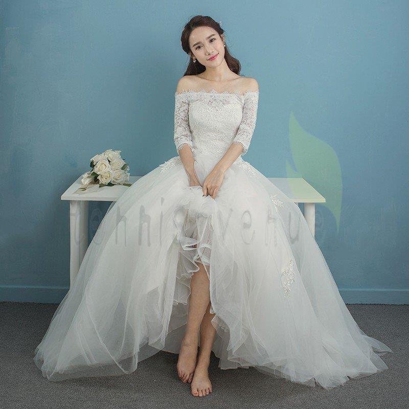 ウエディングドレス 長袖 安い 二次会 ウェディングドレス 結婚式 エンパイア 花嫁 プリンセス 披