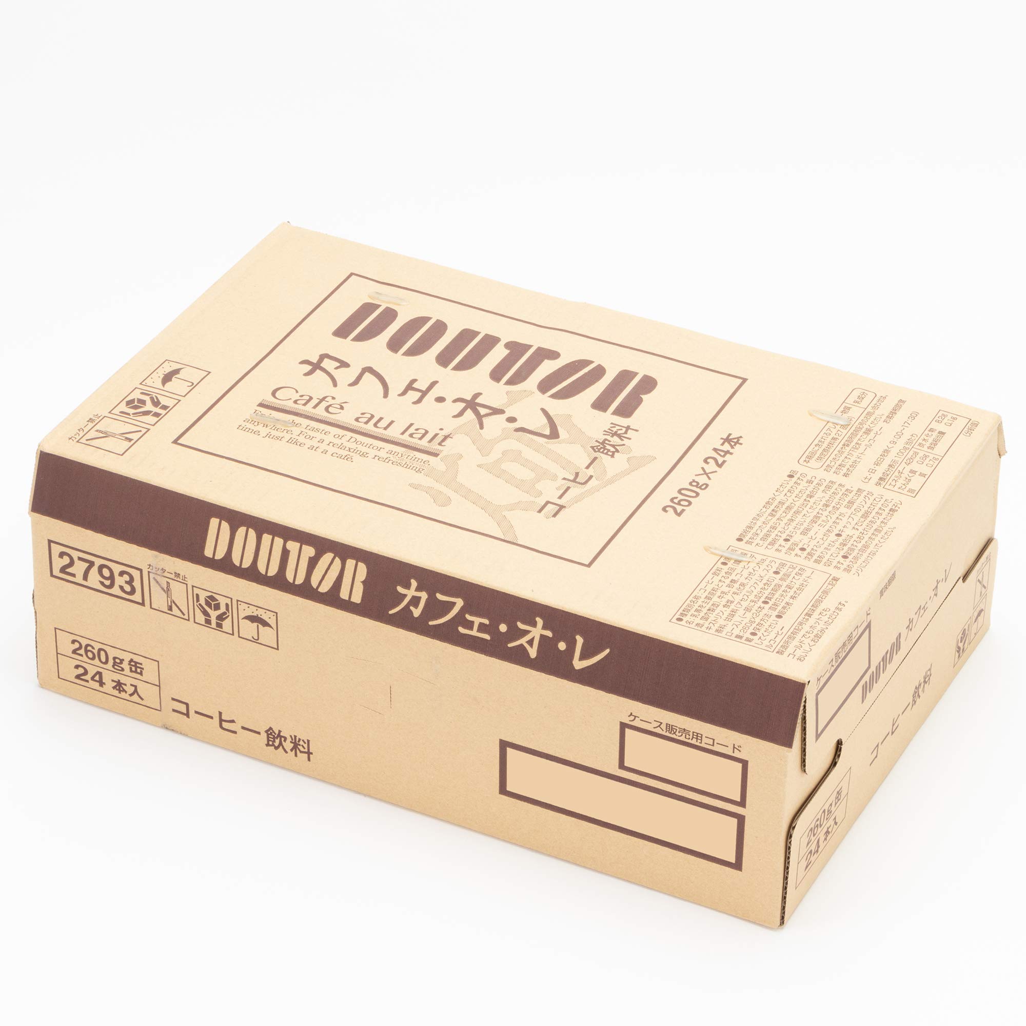 ドトールコーヒーレアルカフェオレボトル缶260g×24本 ドトールコーヒーレアルカフェオレボトル缶260g×24本