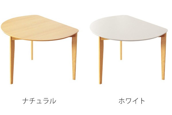 ダイニングテーブル 幅102.5cm 半円 木製 テーブル 食卓 机 ナチュラル 2人掛け 食卓テーブル 木製テーブル つくえ リビングテーブル 北欧 半円テーブル カフェテーブル おしゃれ