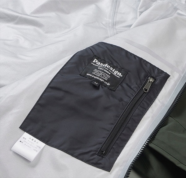 パズデザイン レインウェア PBR-046 BS3レイヤーレインジャケットII オリーブ 3L パズデザイン レインウェア PBR-046 BS3レイヤーレインジャケットII オリーブ 3L