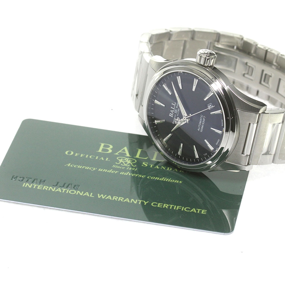 ボールウォッチ BALLWATCH NM2098C-S4J-BK ストークマン ヴィクトリー デイト 自動巻き メンズ 美品 保証書付き_849902【中古】