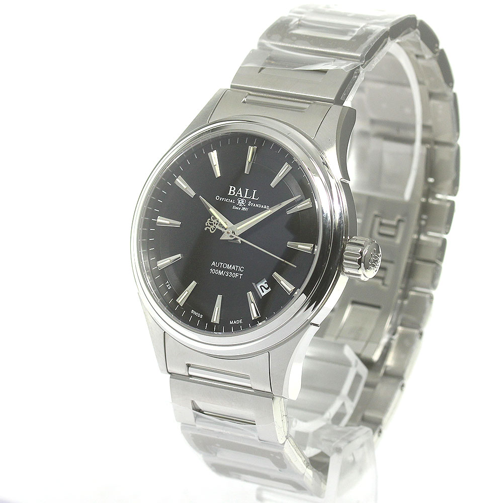 ボールウォッチ BALLWATCH NM2098C-S4J-BK ストークマン ヴィクトリー デイト 自動巻き メンズ 美品 保証書付き_849902【中古】